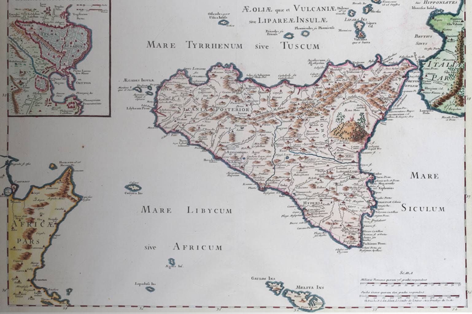 Carta Geografica Sicilia